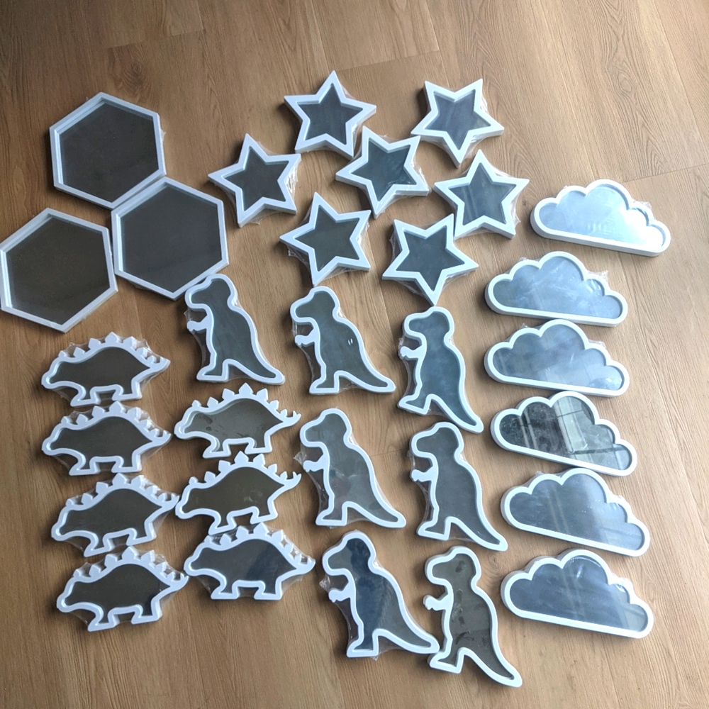 Nursery deco , mirror 29 pieces